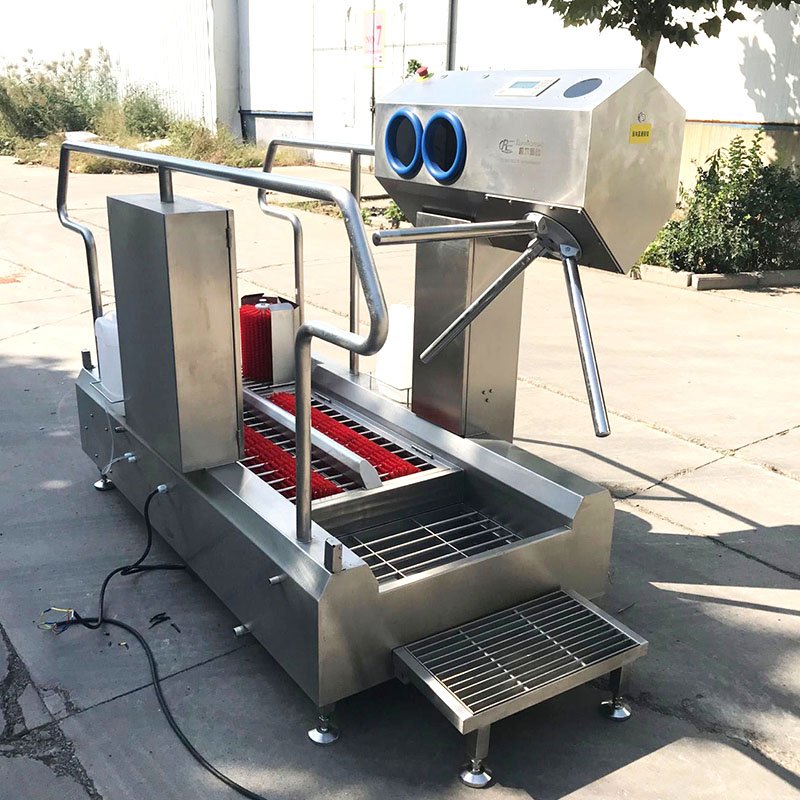 Hand Sanitizing Shoe Sole and Upper Access Control