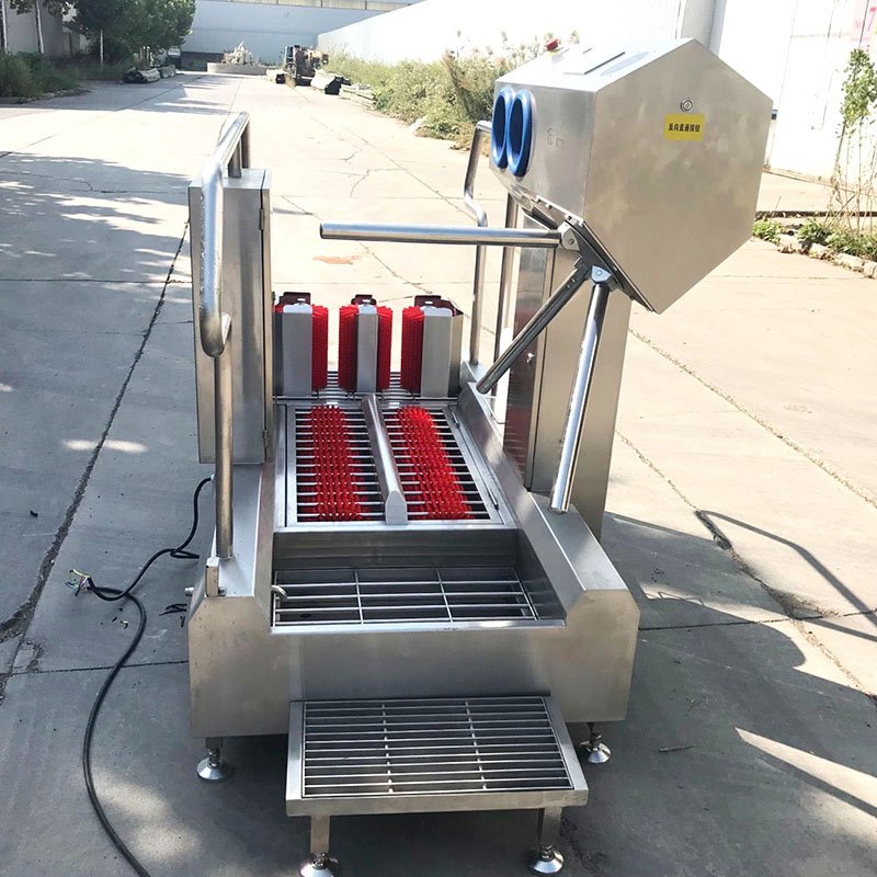 Hand Sanitizing Shoe Sole and Upper Access Control